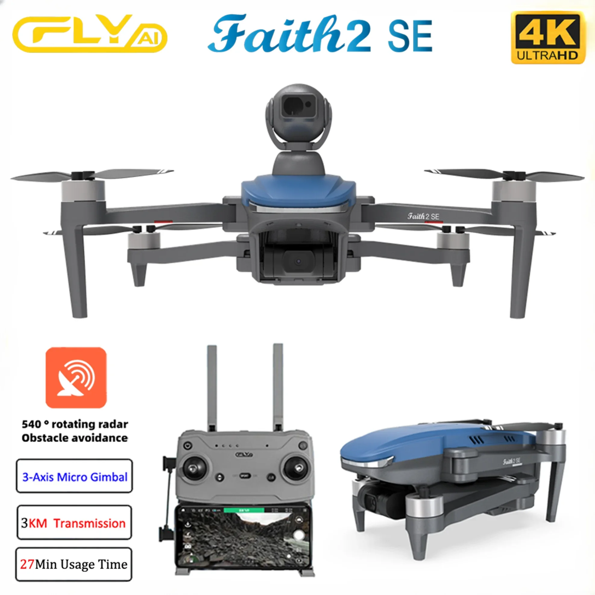 Faith 2 SE With 540° Obstacle  - đánh giá và giá Jjrc Drone X12